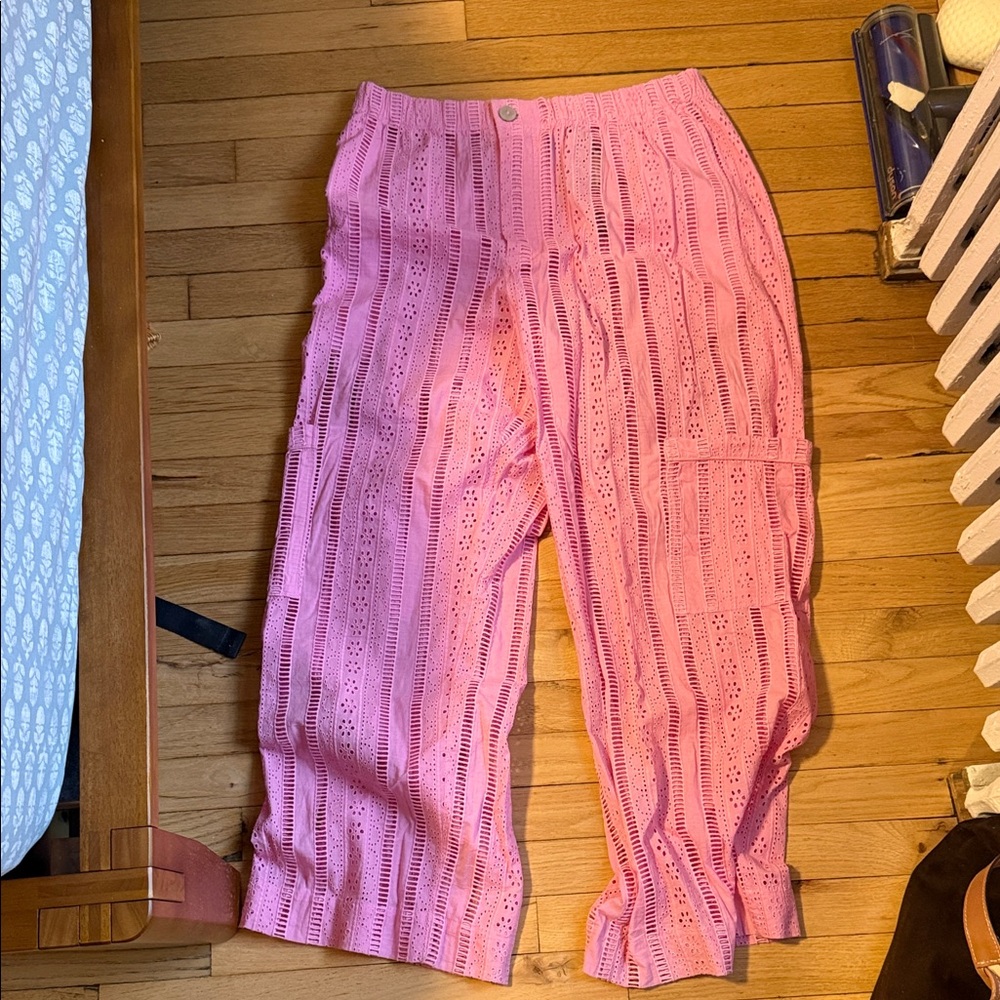 Damson Madder Crochet Pink Pants